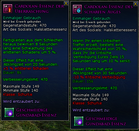 Schurken-Essenzen Halskette