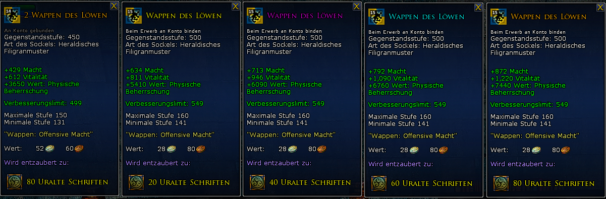 Vergleich mit ungelevelten Filigranmuster