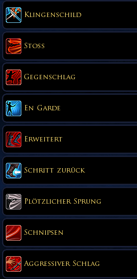 Seefahrer: Schwertkampf-Skills