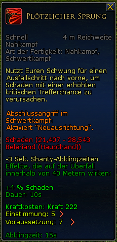 Seefahrer Shantyrufer: Plötzlicher Sprung
